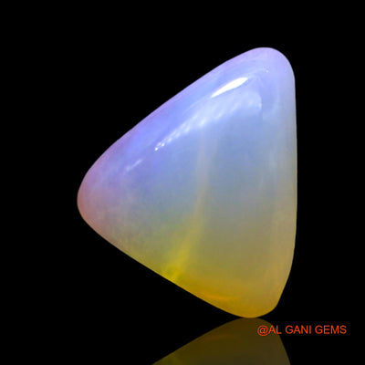 2.00 Cts Unheated Australian Fire Opal Loose Gemstone Trillion Cabochon Natural 10x9x4 mm AF-955