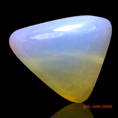 2.00 Cts Unheated Australian Fire Opal Loose Gemstone Trillion Cabochon Natural 10x9x4 mm AF-955