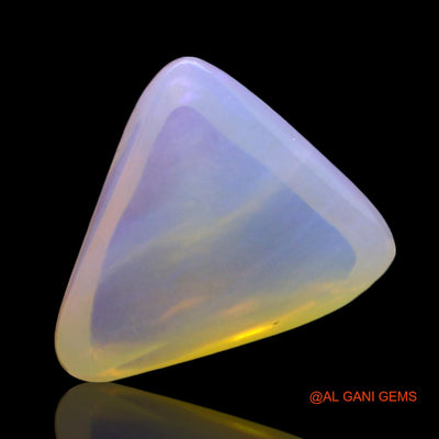 2.00 Cts Unheated Australian Fire Opal Loose Gemstone Trillion Cabochon Natural 10x9x4 mm AF-955