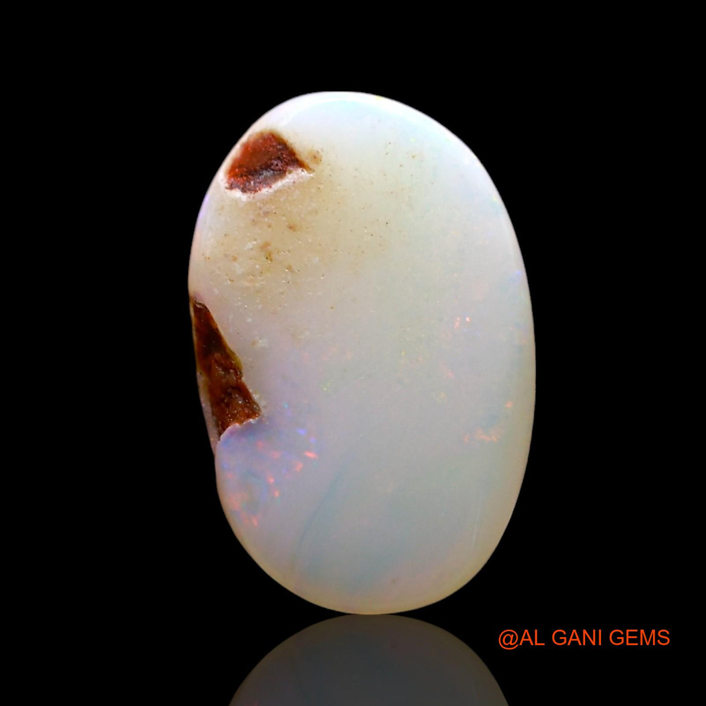 2.00 Cts Natural Australian Fire Opal Loose Gemstone Oval Cabochon 12x8x3 mm AF-959