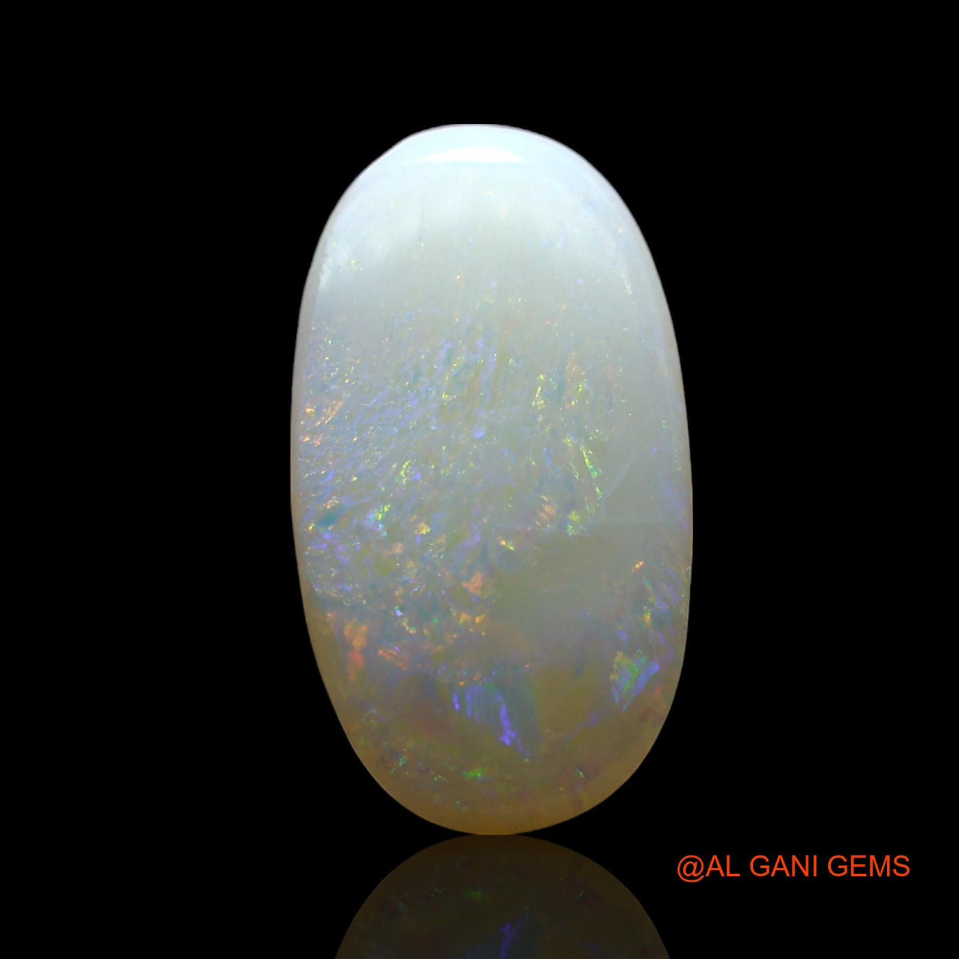 4.00 Cts Unheated Australian Fire Opal Loose Gemstone Oval Cabochon Natural 17x9x3 mm AF-95