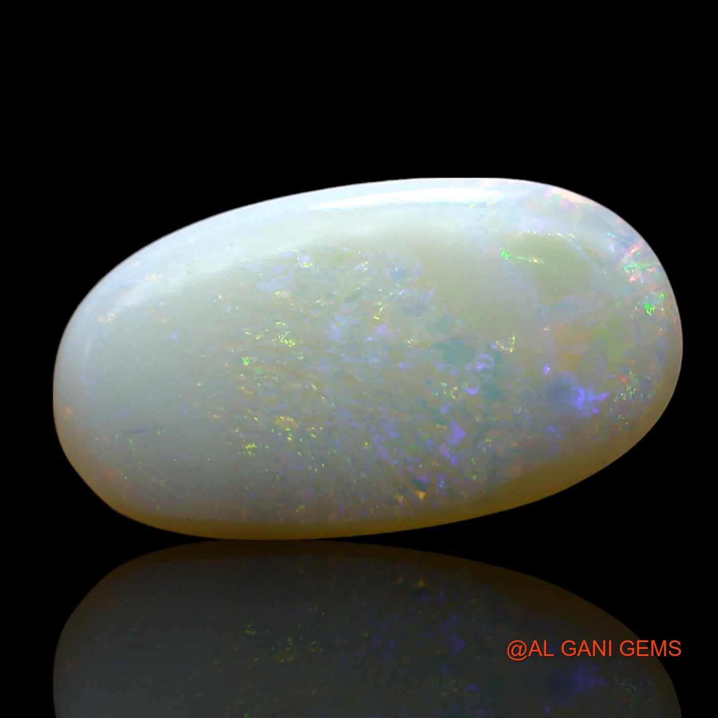 4.00 Cts Unheated Australian Fire Opal Loose Gemstone Oval Cabochon Natural 17x9x3 mm AF-95