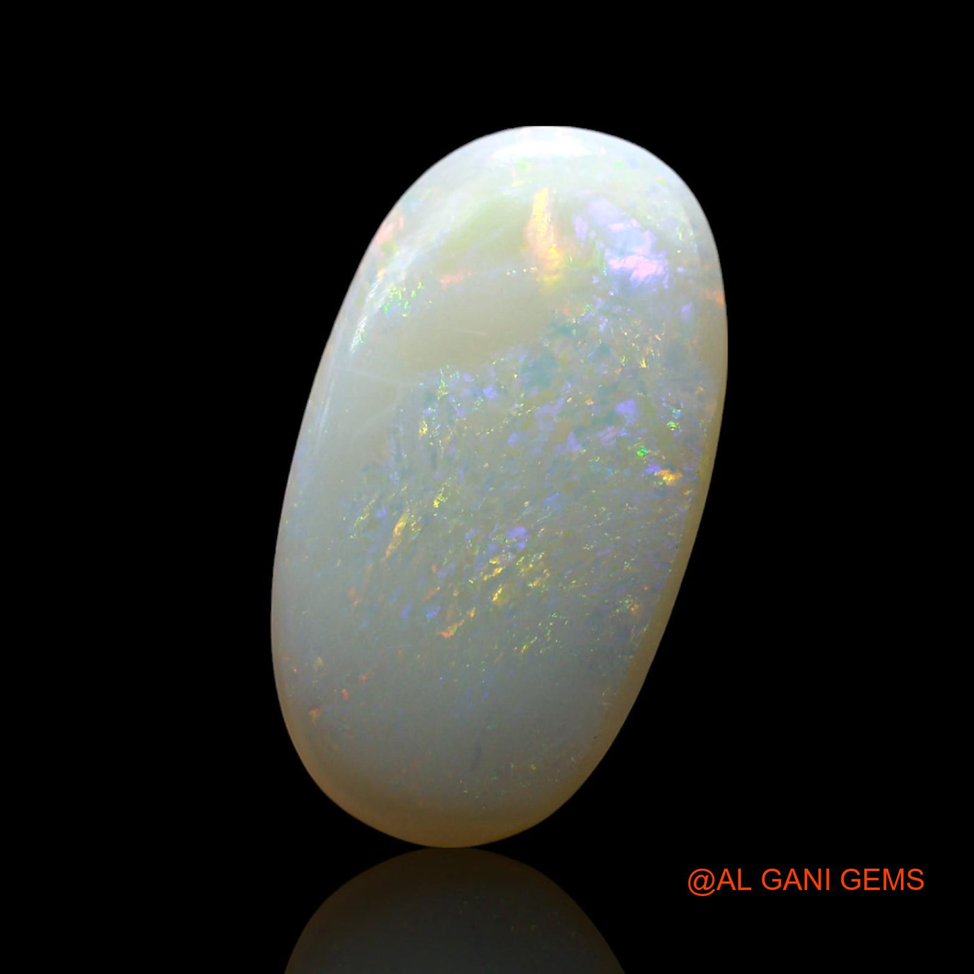 4.00 Cts Unheated Australian Fire Opal Loose Gemstone Oval Cabochon Natural 17x9x3 mm AF-95