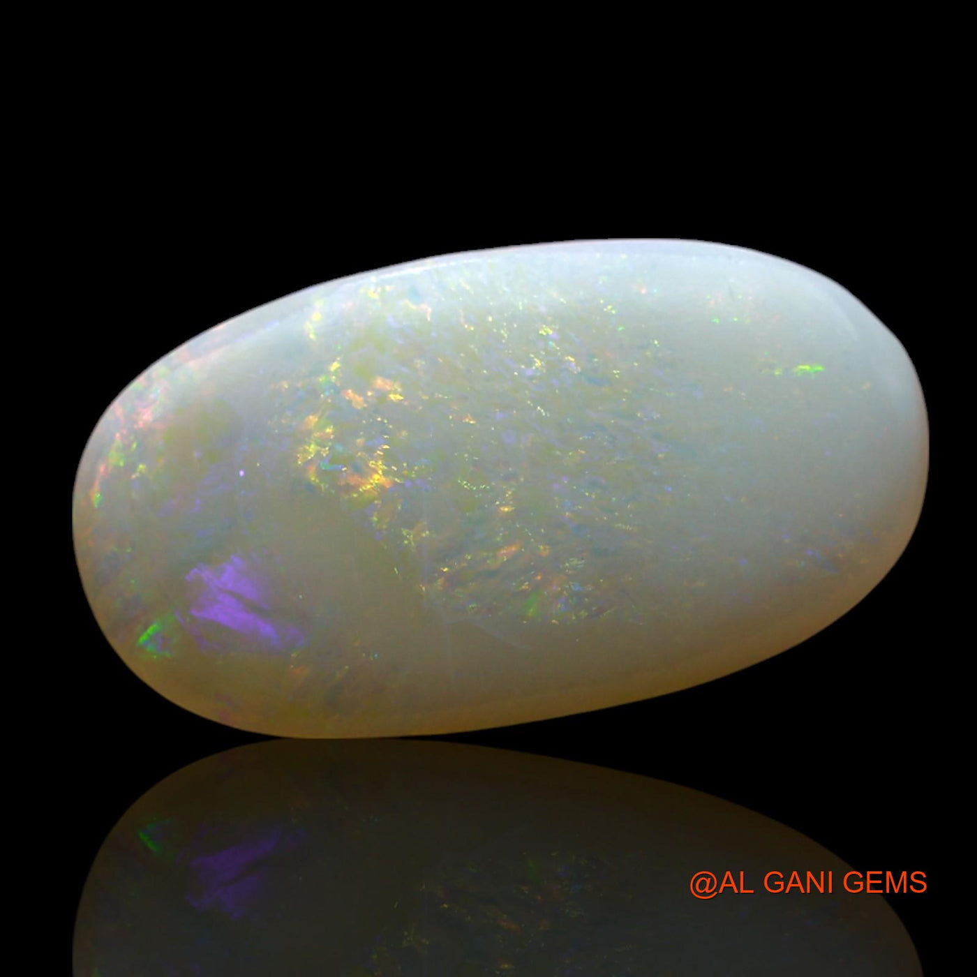4.00 Cts Unheated Australian Fire Opal Loose Gemstone Oval Cabochon Natural 17x9x3 mm AF-95