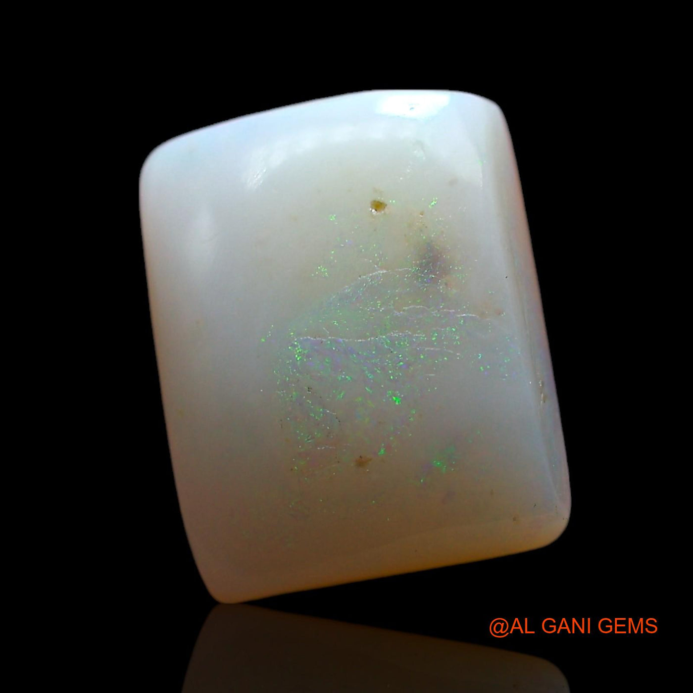 2.00 Cts Natural Australian Fire Opal Loose Gemstone Square Cabochon 10x8x3 mm AF-960