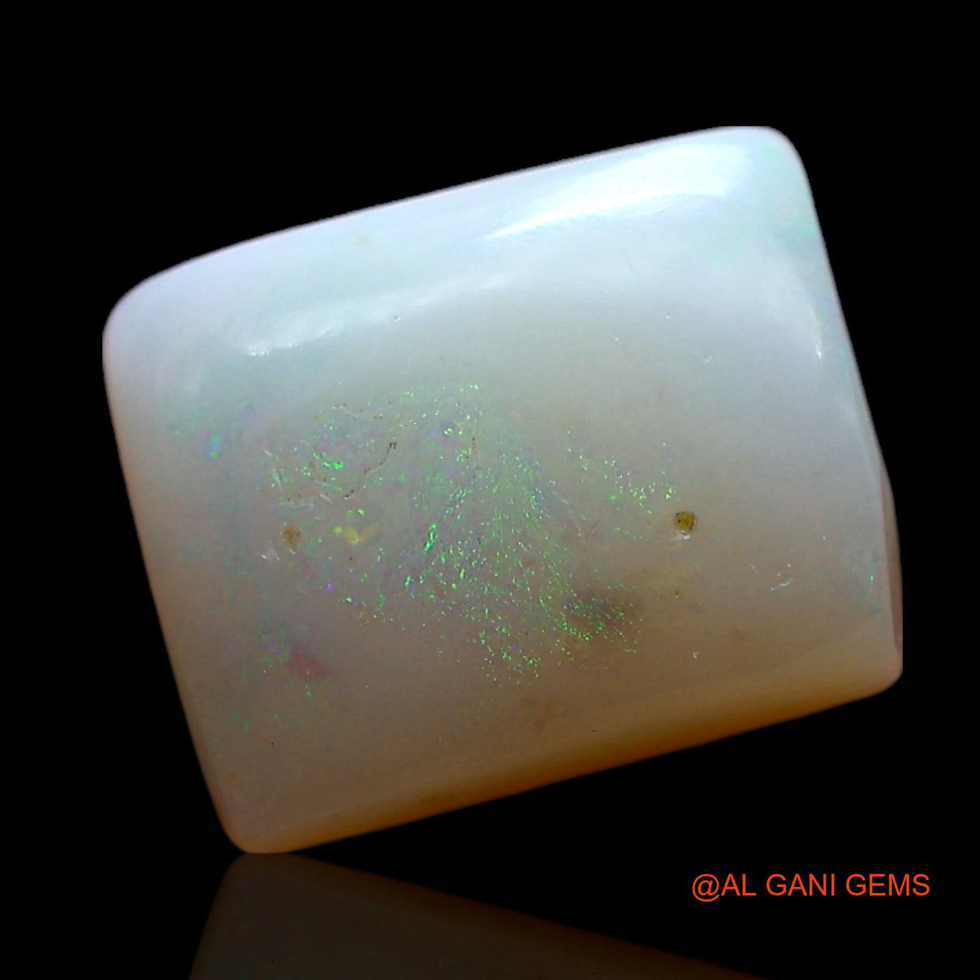 2.00 Cts Natural Australian Fire Opal Loose Gemstone Square Cabochon 10x8x3 mm AF-960