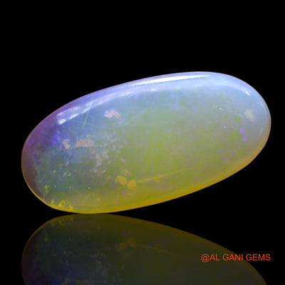 Natural Fire Opal Gemstone 2.00 Cts Loose Oval Cabochon From Australia 14x7x2 mm AF-961