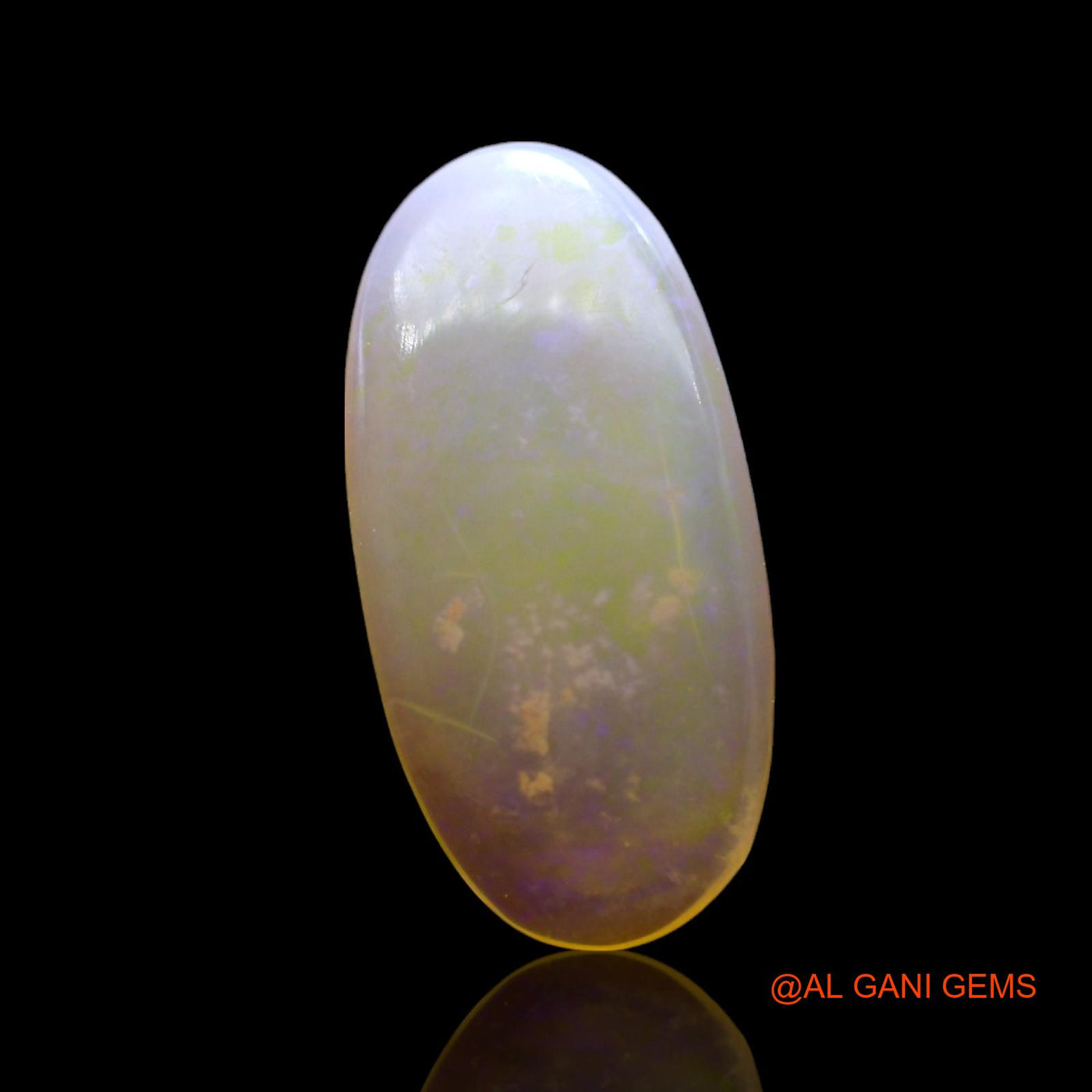 Natural Fire Opal Gemstone 2.00 Cts Loose Oval Cabochon From Australia 14x7x2 mm AF-961