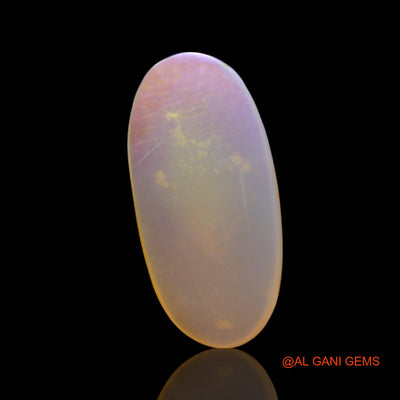 Natural Fire Opal Gemstone 2.00 Cts Loose Oval Cabochon From Australia 14x7x2 mm AF-961