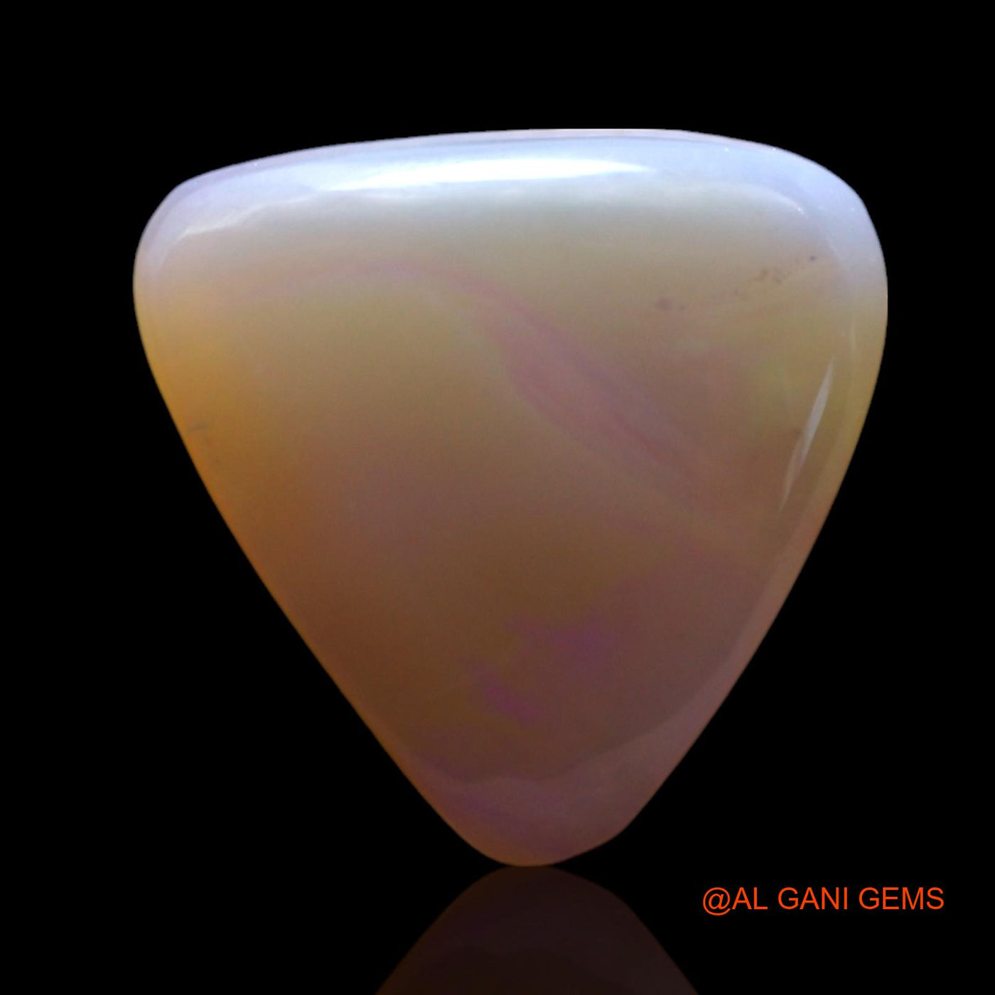 2.00 Cts Natural Australian Fire Opal Loose Gemstone Trillion Cabochon 11x11x3 mm AF-962