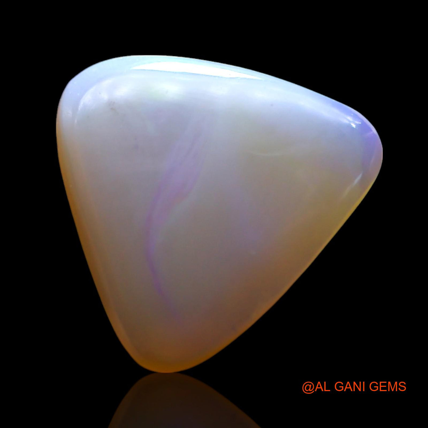 2.00 Cts Natural Australian Fire Opal Loose Gemstone Trillion Cabochon 11x11x3 mm AF-962