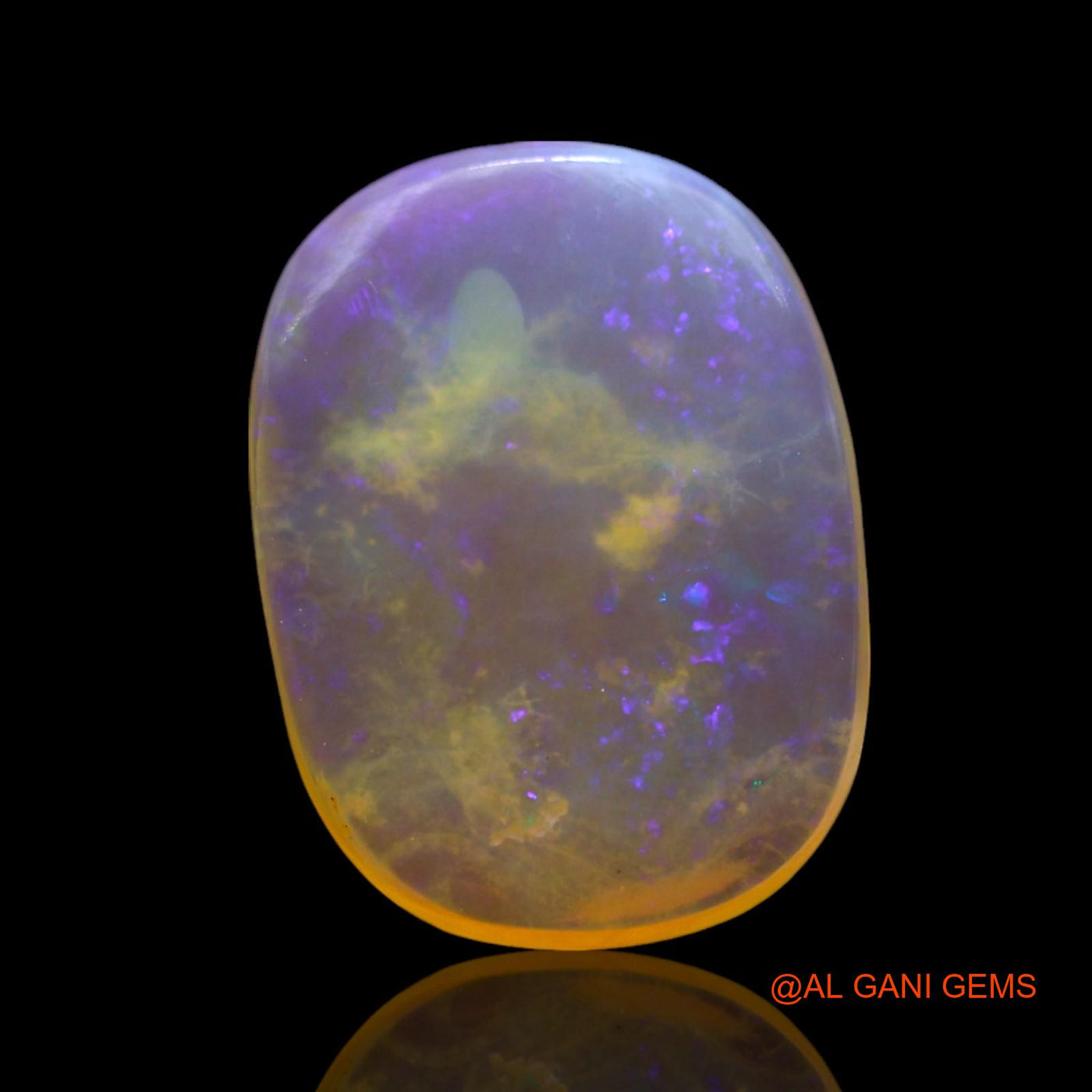 2.00 Cts Natural Australian Fire Opal Oval Cabochon Loose Gemstone For Jewelry 12x9x2 mm AF-963