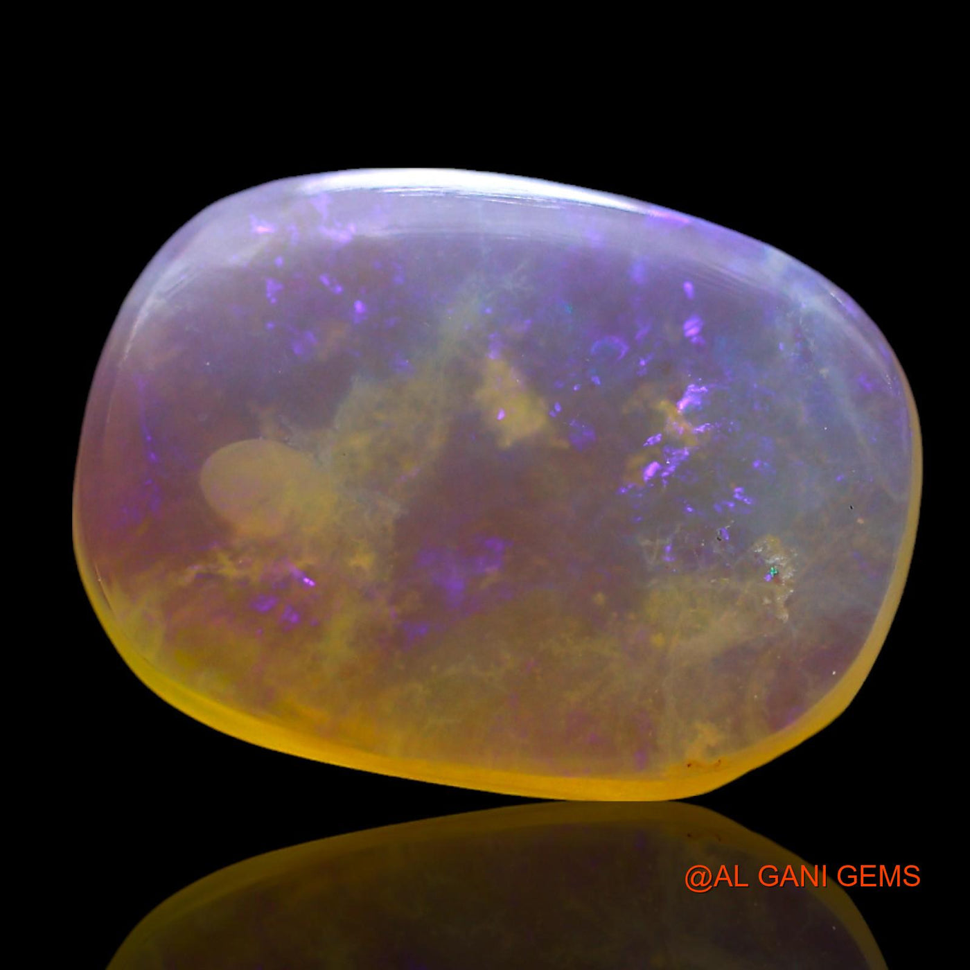 2.00 Cts Natural Australian Fire Opal Oval Cabochon Loose Gemstone For Jewelry 12x9x2 mm AF-963