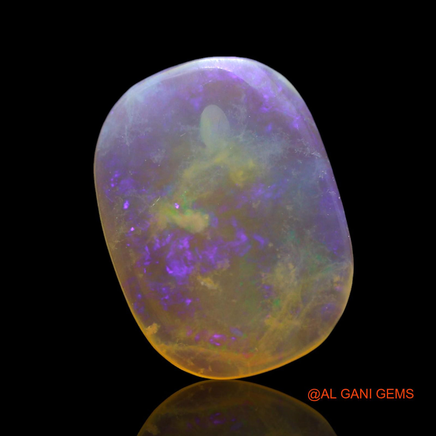 2.00 Cts Natural Australian Fire Opal Oval Cabochon Loose Gemstone For Jewelry 12x9x2 mm AF-963