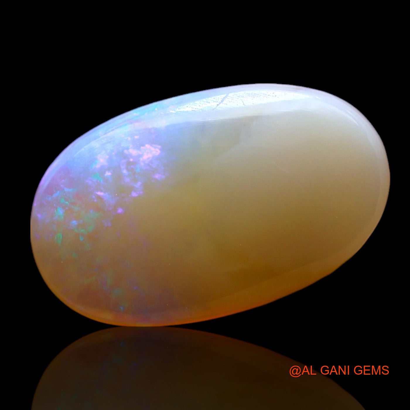 Natural Untreated Fire Opal Loose Gemstone Oval Cabochon From Australia 2.00 Cts 13x8x3 mm AF-964