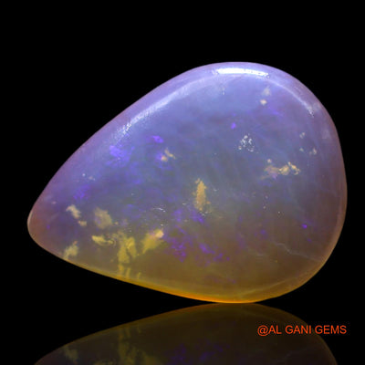 Natural Untreated Fire Opal Loose Gemstone Pear Cabochon From Australia 1.00 Cts 12x9x2 mm AF-967