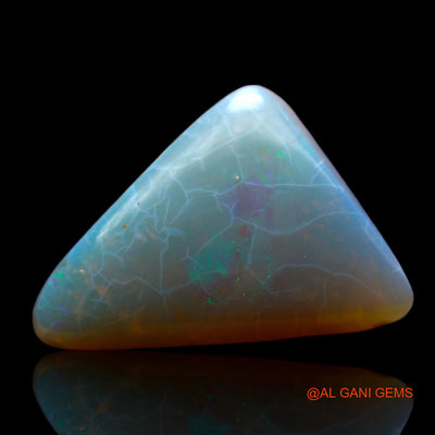 5.00 Cts Natural Australian Fire Opal Loose Gemstone Trillion Cabochon 15x11x4 mm AF-96