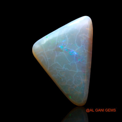 5.00 Cts Natural Australian Fire Opal Loose Gemstone Trillion Cabochon 15x11x4 mm AF-96