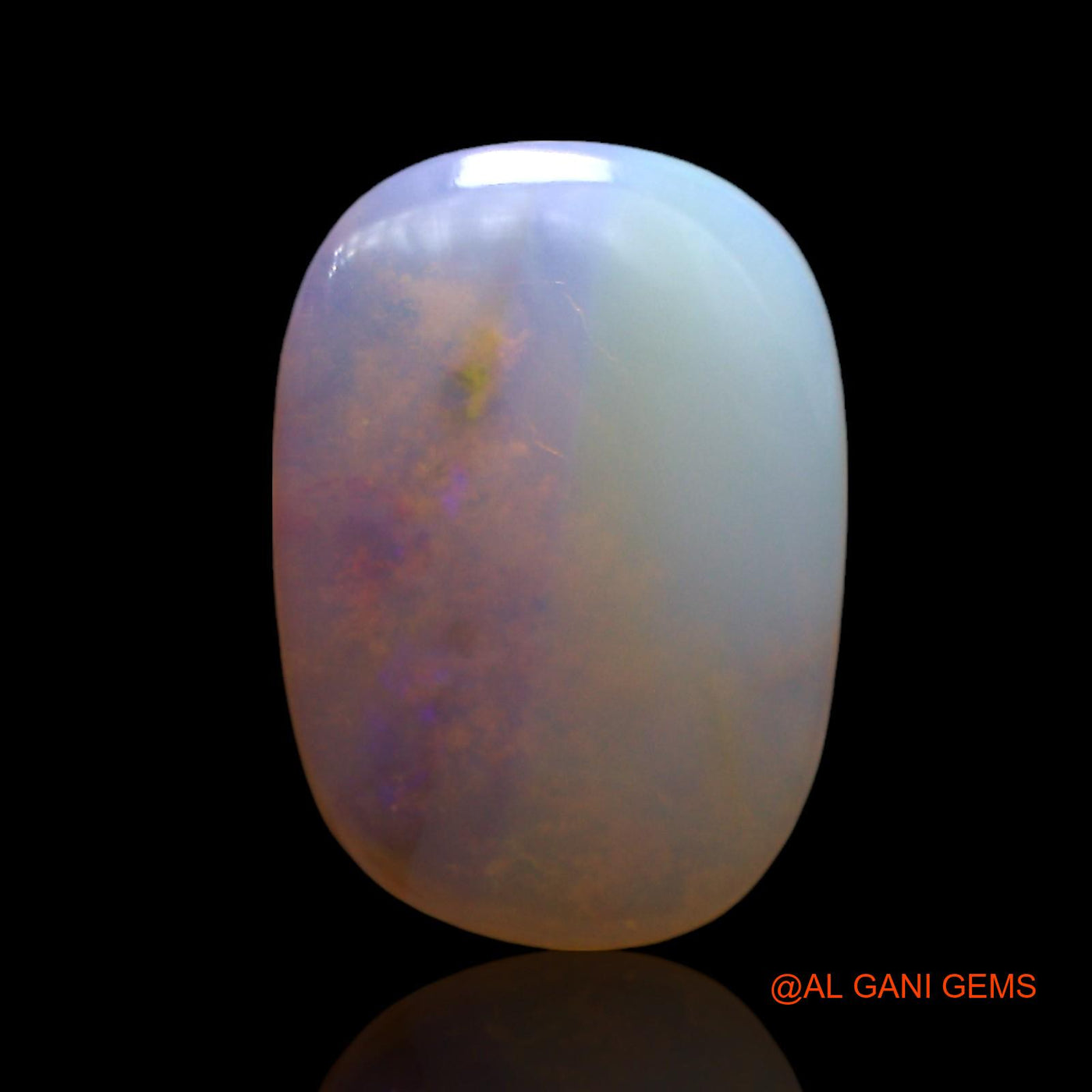2.00 Cts Unheated Australian Fire Opal Loose Gemstone Oval Cabochon Natural 12x8x3 mm AF-971