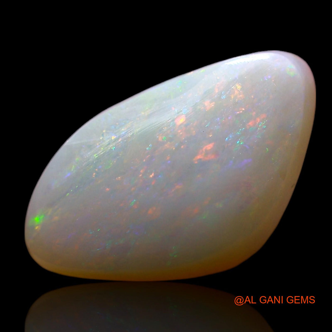 2.00 Cts Unheated Australian Fire Opal Loose Gemstone Fancy Cabochon Natural 13x7x3 mm AF-972