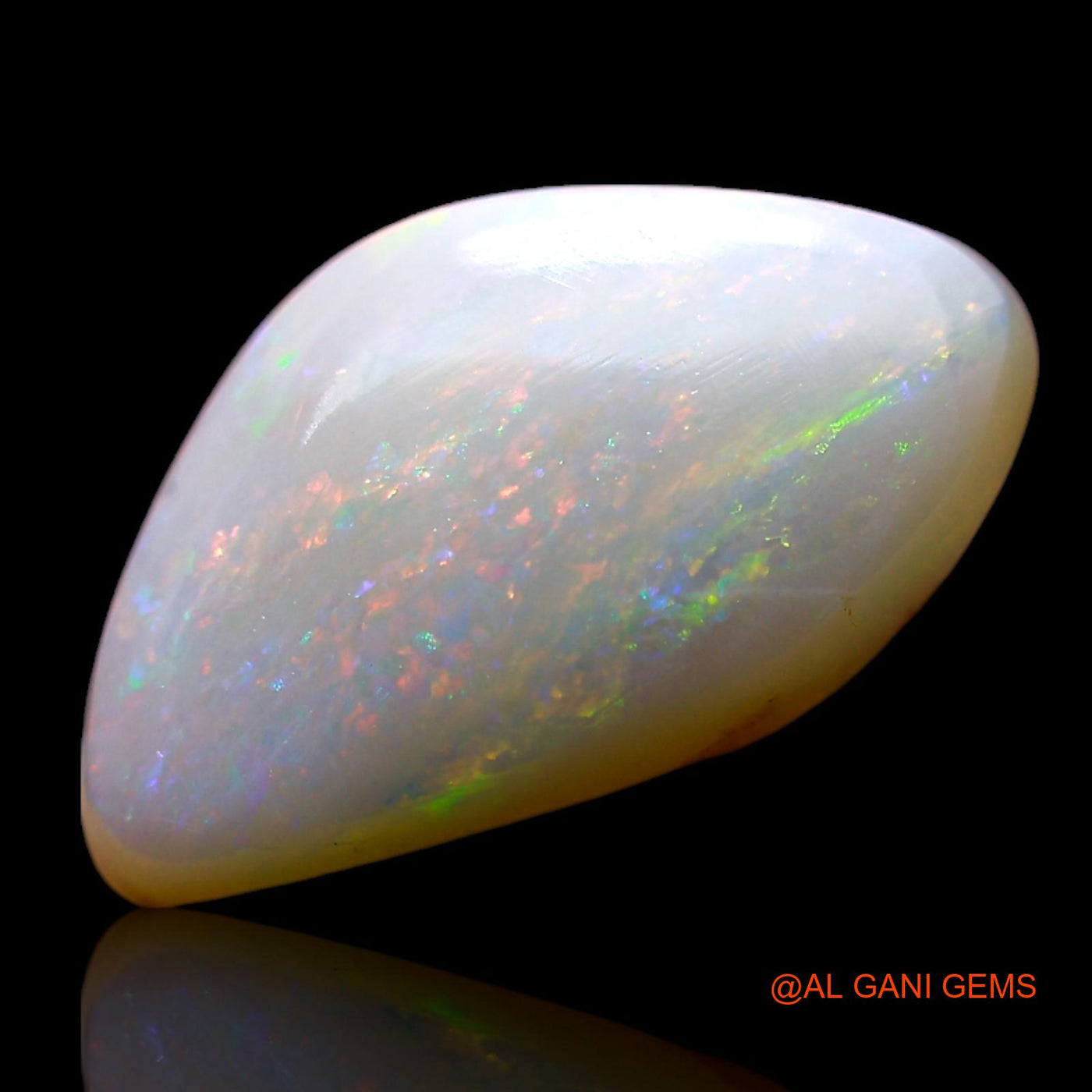2.00 Cts Unheated Australian Fire Opal Loose Gemstone Fancy Cabochon Natural 13x7x3 mm AF-972