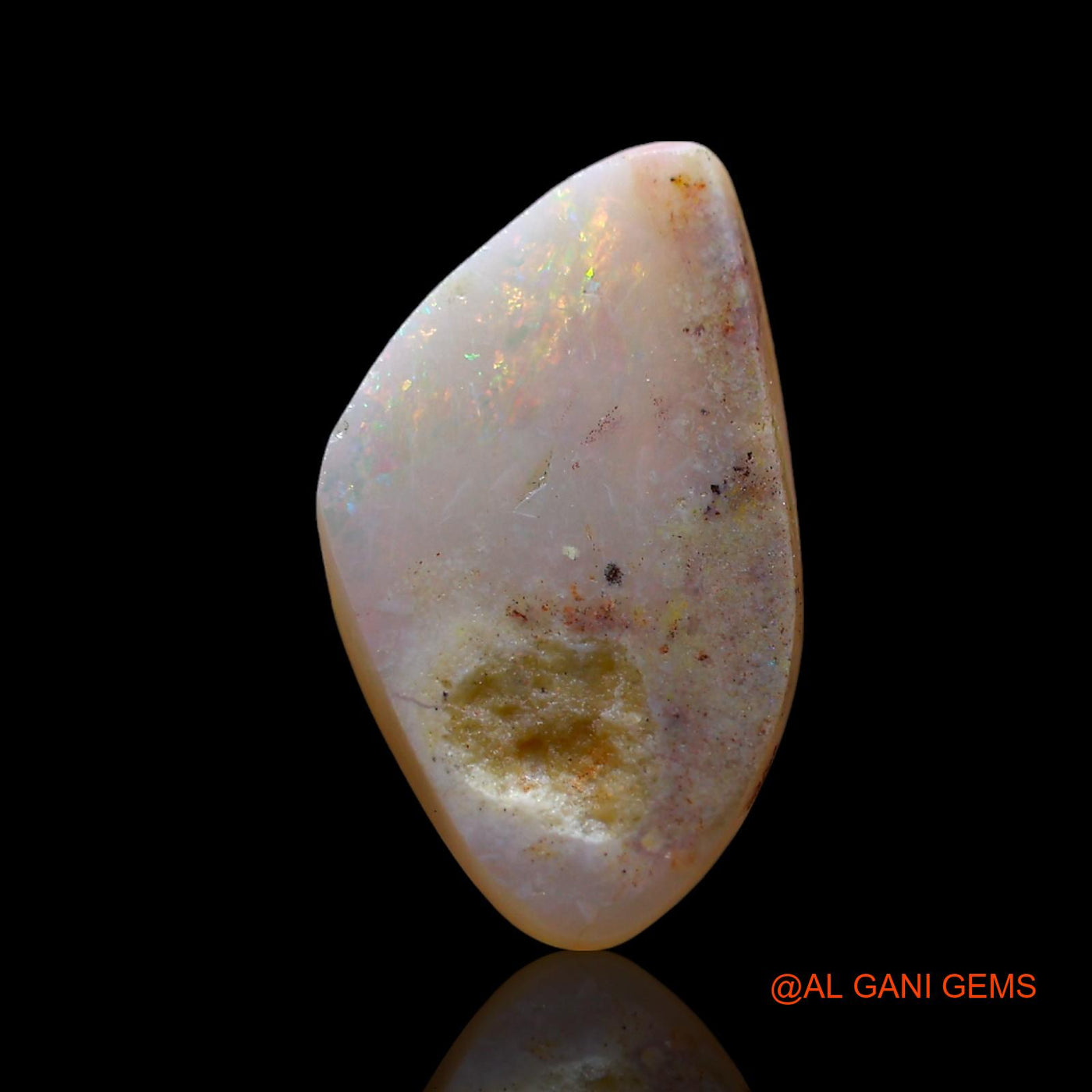 2.00 Cts Unheated Australian Fire Opal Loose Gemstone Fancy Cabochon Natural 13x7x3 mm AF-972