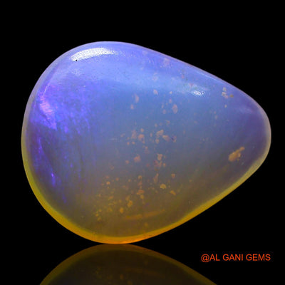 2.00 Cts Unheated Australian Fire Opal Loose Gemstone Pear Cabochon Natural 12x9x3 mm AF-973