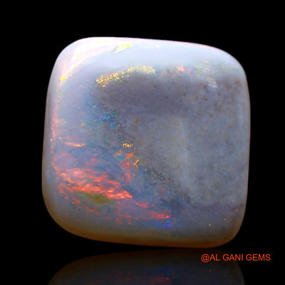 Natural Fire Opal Gemstone 3.00 Cts Loose Square Cabochon From Australia 10x10x3 mm AF-975