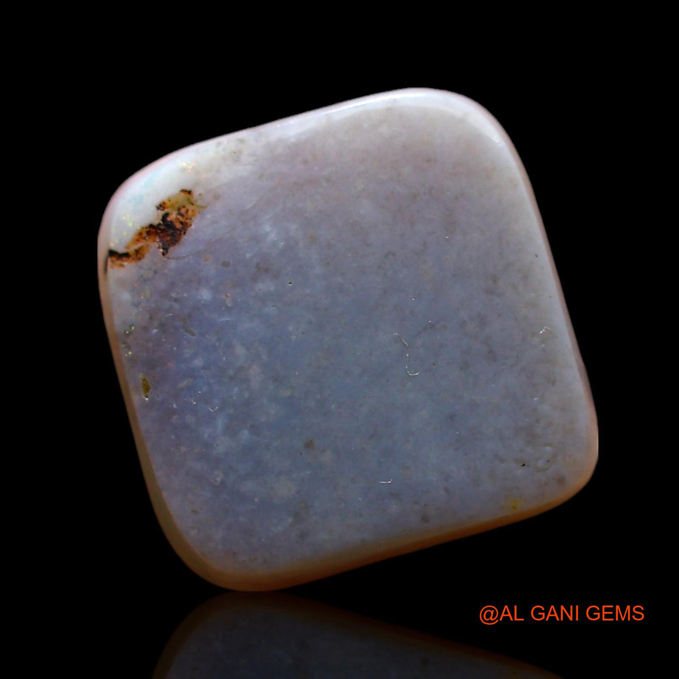 Natural Fire Opal Gemstone 3.00 Cts Loose Square Cabochon From Australia 10x10x3 mm AF-975