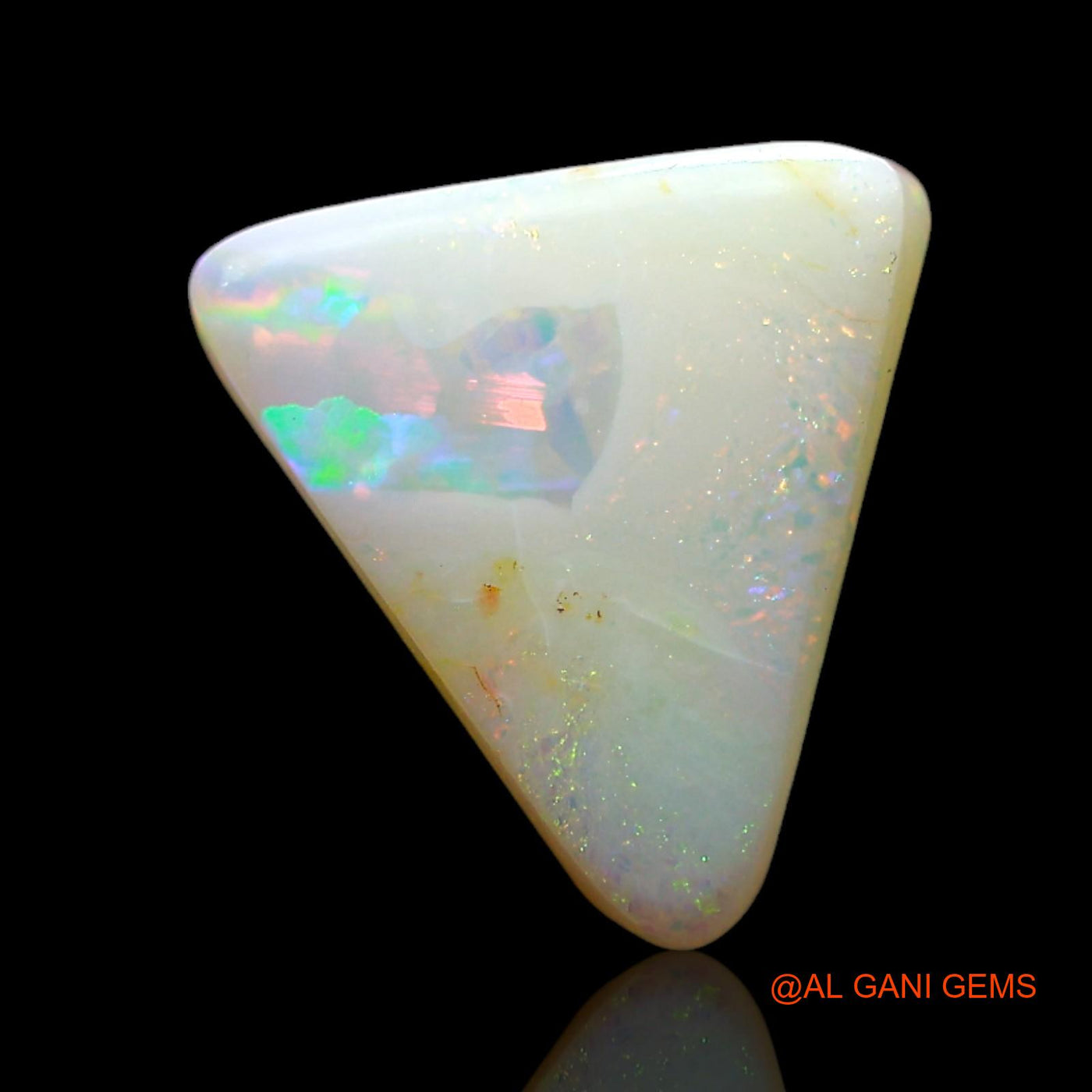 2.00 Cts Natural Australian Fire Opal Loose Gemstone Trillion Cabochon 11x9x3 mm AF-976