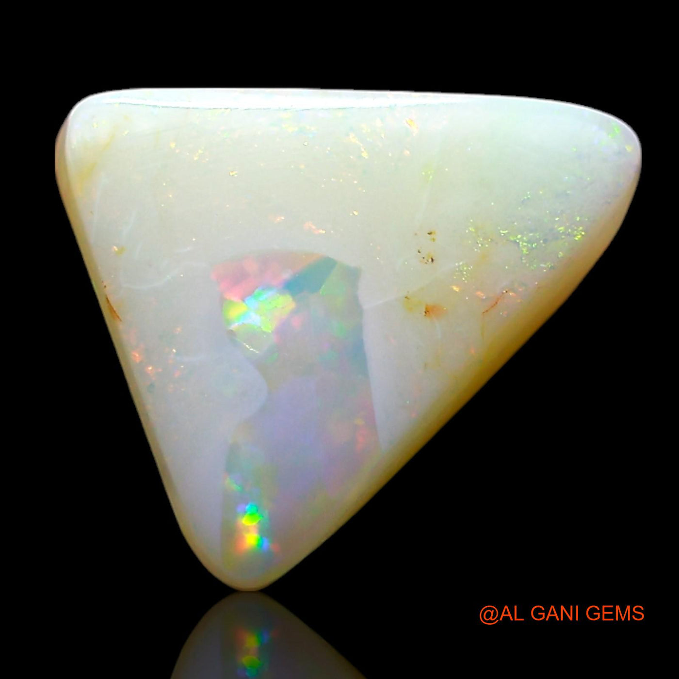 2.00 Cts Natural Australian Fire Opal Loose Gemstone Trillion Cabochon 11x9x3 mm AF-976