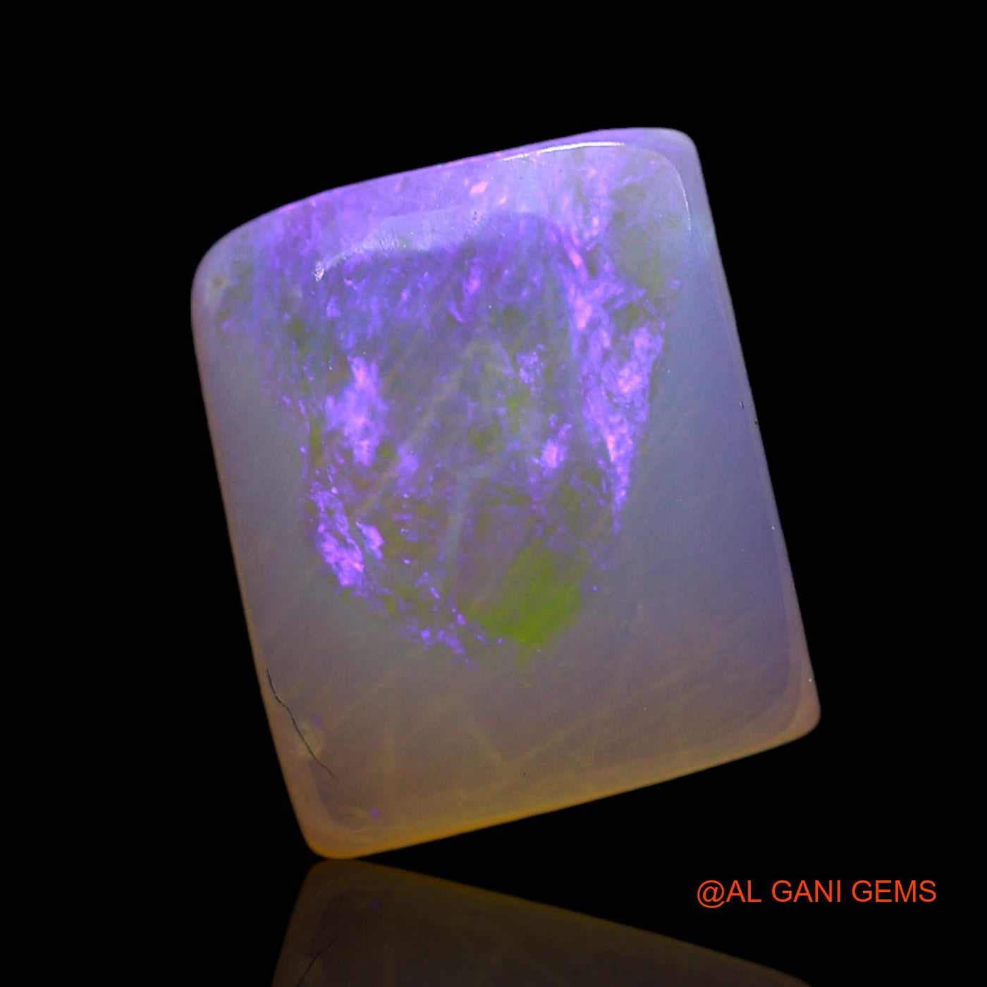 Natural Fire Opal Gemstone 2.00 Cts Loose Square Cabochon From Australia 10x8x3 mm AF-979