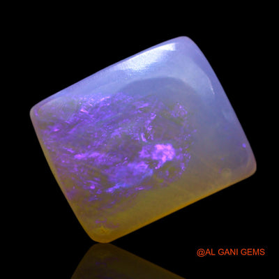 Natural Fire Opal Gemstone 2.00 Cts Loose Square Cabochon From Australia 10x8x3 mm AF-979