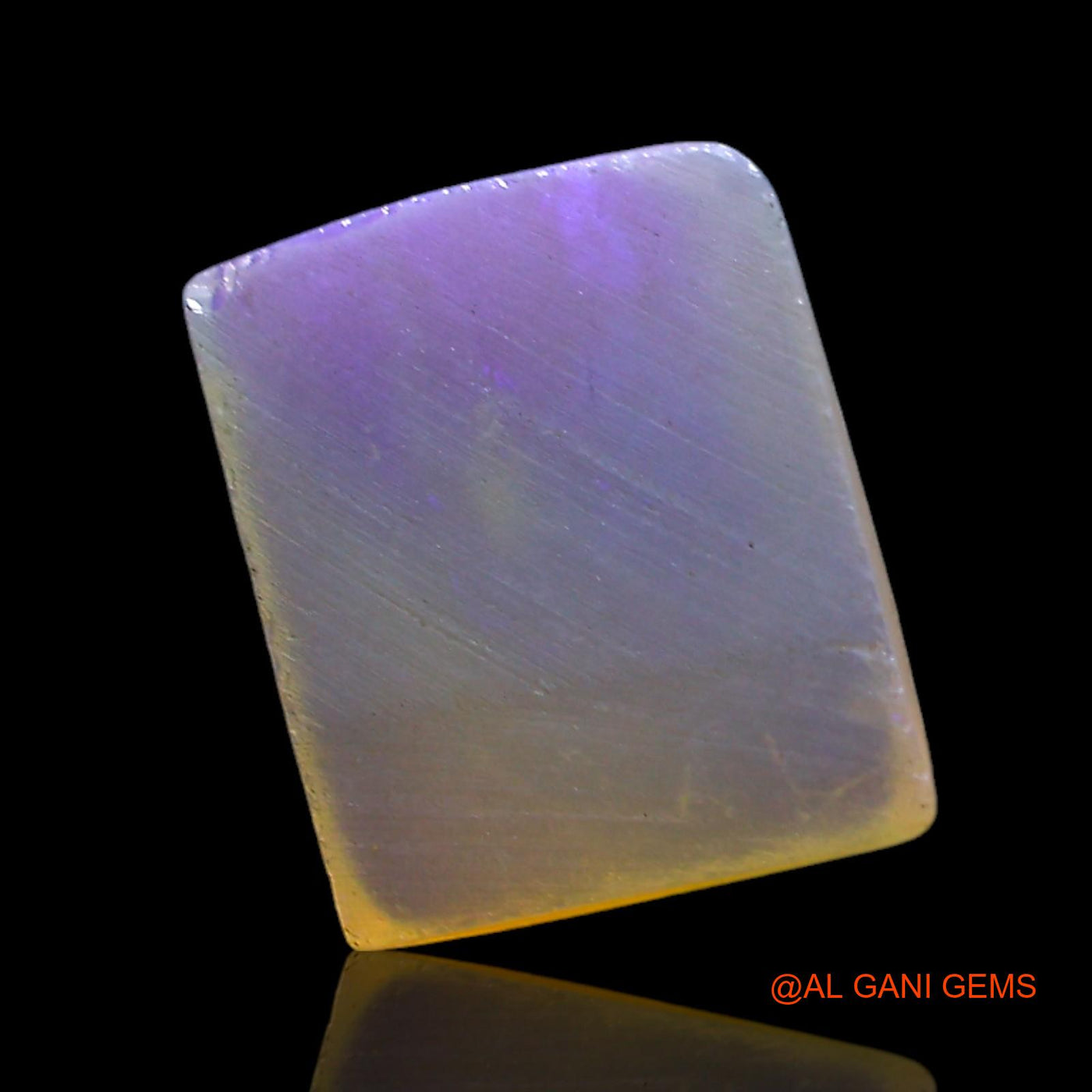 Natural Fire Opal Gemstone 2.00 Cts Loose Square Cabochon From Australia 10x8x3 mm AF-979