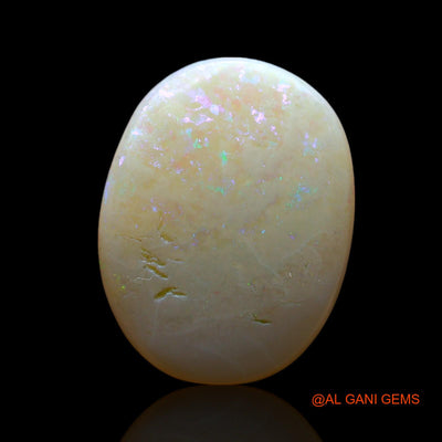 Natural Untreated Fire Opal Loose Gemstone Oval Cabochon From Australia 5.00 Cts 16x12x3 mm AF-97