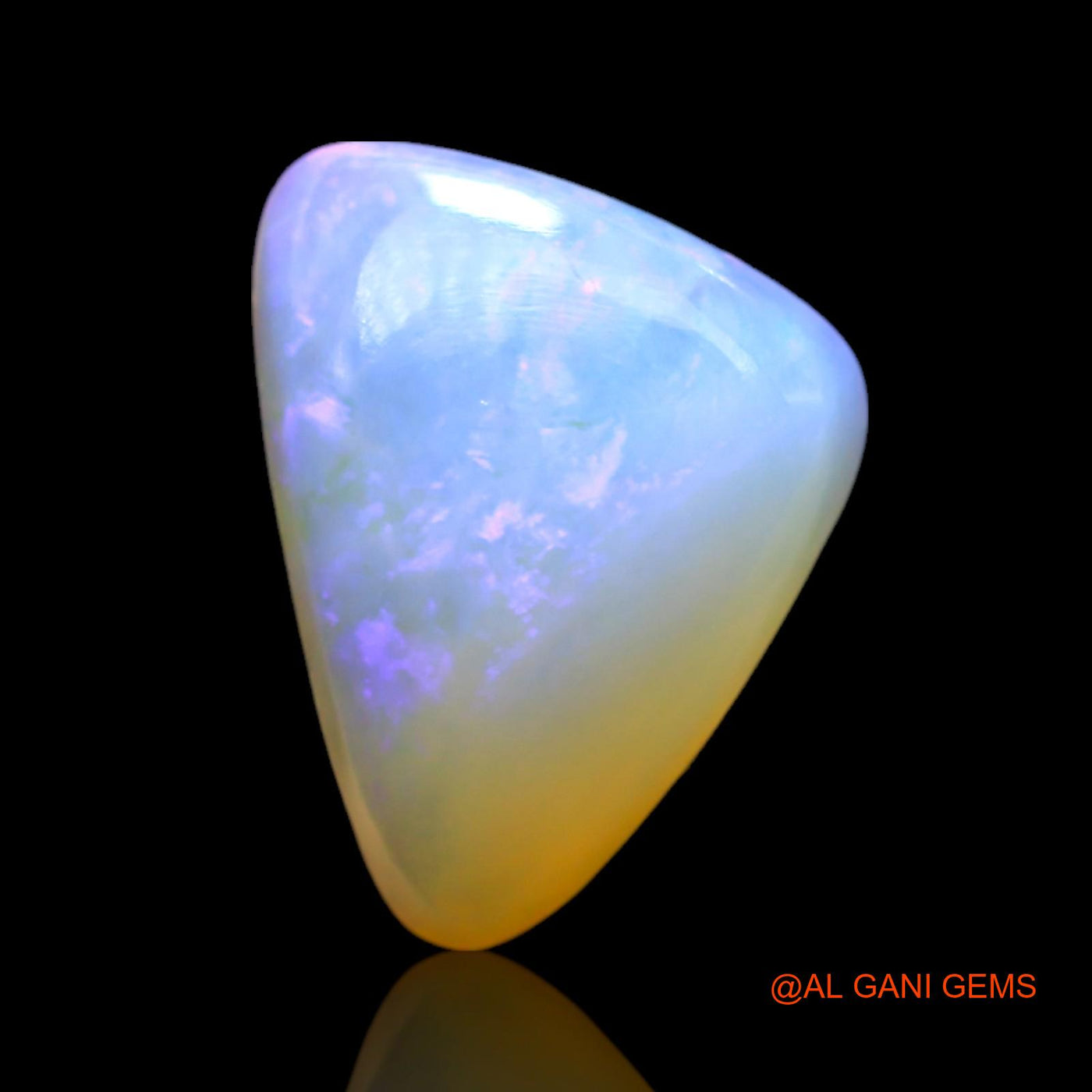2.00 Cts Natural Australian Fire Opal Trillion Cabochon Loose Gemstone For Jewelry 11x8x3 mm AF-980