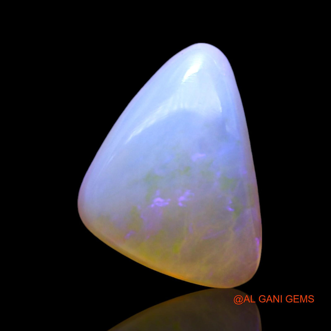 2.00 Cts Natural Australian Fire Opal Trillion Cabochon Loose Gemstone For Jewelry 11x8x3 mm AF-980