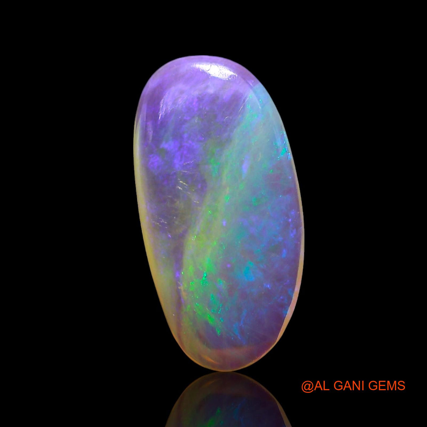 1.00 Cts Unheated Australian Fire Opal Loose Gemstone Oval Cabochon Natural 13x6x2 mm AF-981