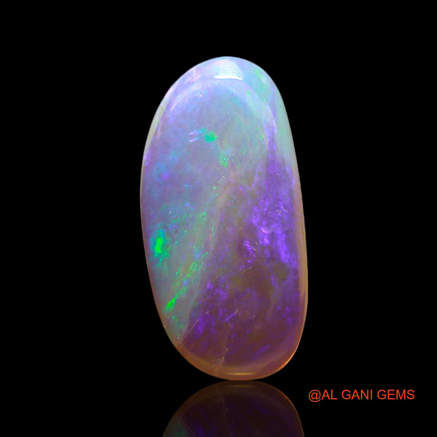 1.00 Cts Unheated Australian Fire Opal Loose Gemstone Oval Cabochon Natural 13x6x2 mm AF-981