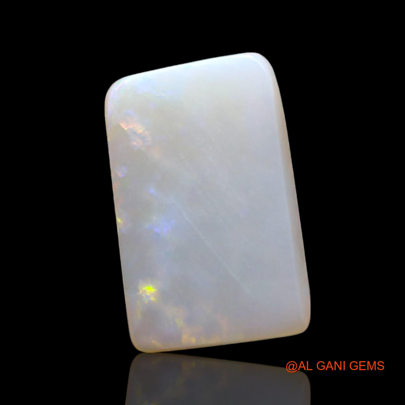 1.00 Cts Natural Australian Fire Opal Square Cabochon Loose Gemstone For Jewelry 11x7x2 mm AF-983