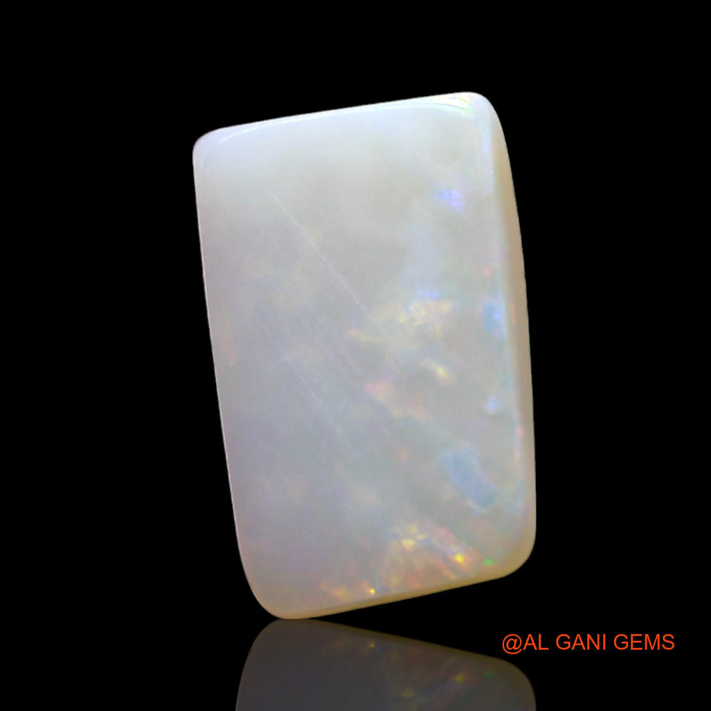 1.00 Cts Natural Australian Fire Opal Square Cabochon Loose Gemstone For Jewelry 11x7x2 mm AF-983