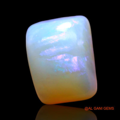 Natural Untreated Fire Opal Loose Gemstone Square Cabochon From Australia 2.00 Cts 10x7x4 mm AF-985