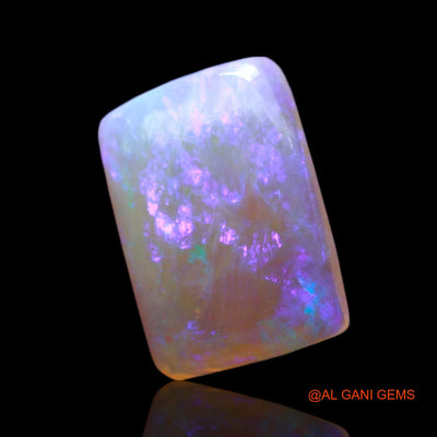 1.00 Cts Unheated Australian Fire Opal Loose Gemstone Square Cabochon Natural 10x7x2 mm AF-986