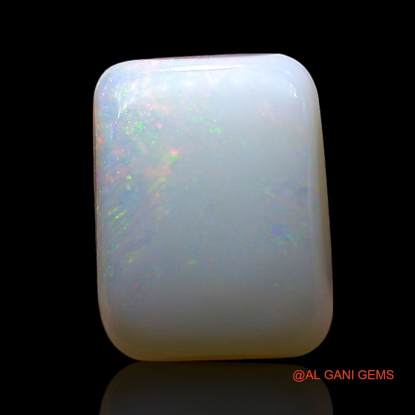 2.00 Cts Natural Australian Fire Opal Loose Gemstone Square Cabochon 9x7x4 mm AF-987
