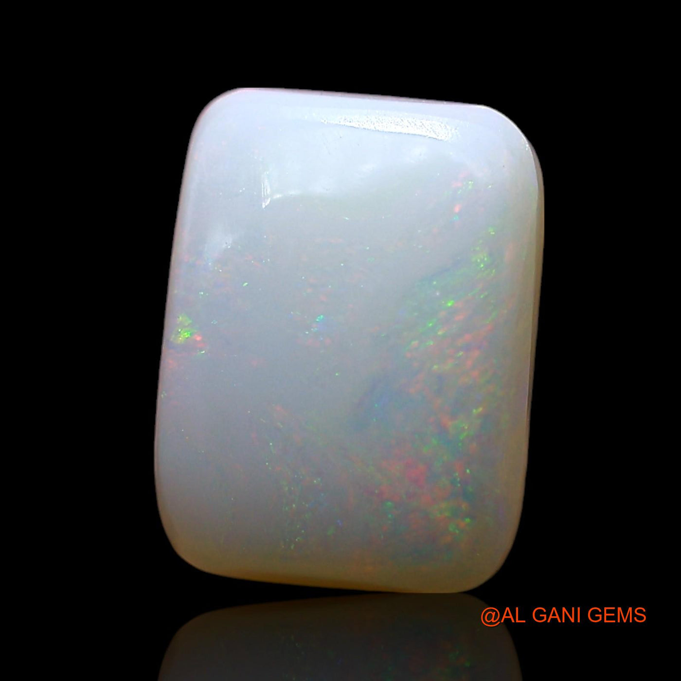 2.00 Cts Natural Australian Fire Opal Loose Gemstone Square Cabochon 9x7x4 mm AF-987