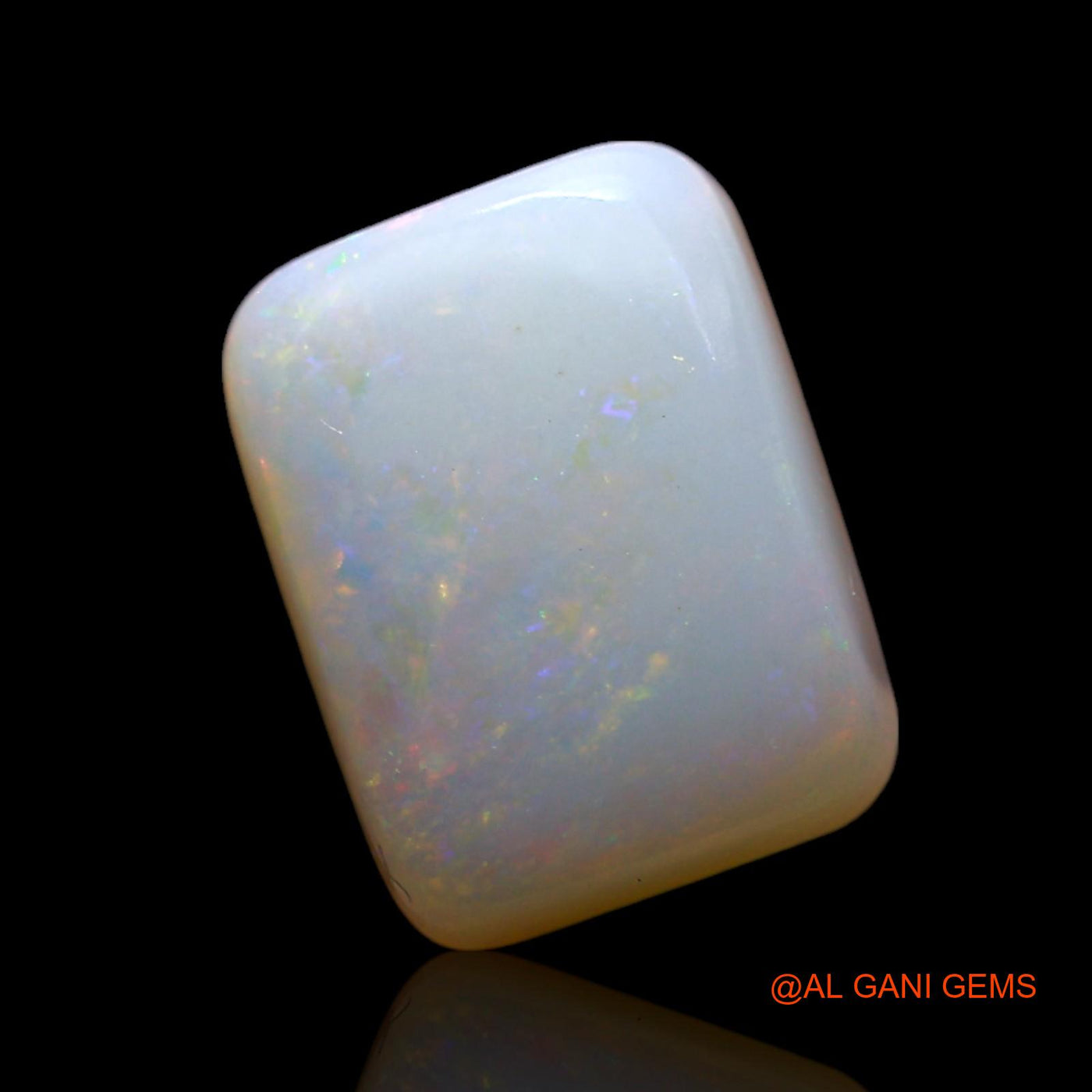 2.00 Cts Natural Australian Fire Opal Loose Gemstone Square Cabochon 9x7x4 mm AF-987