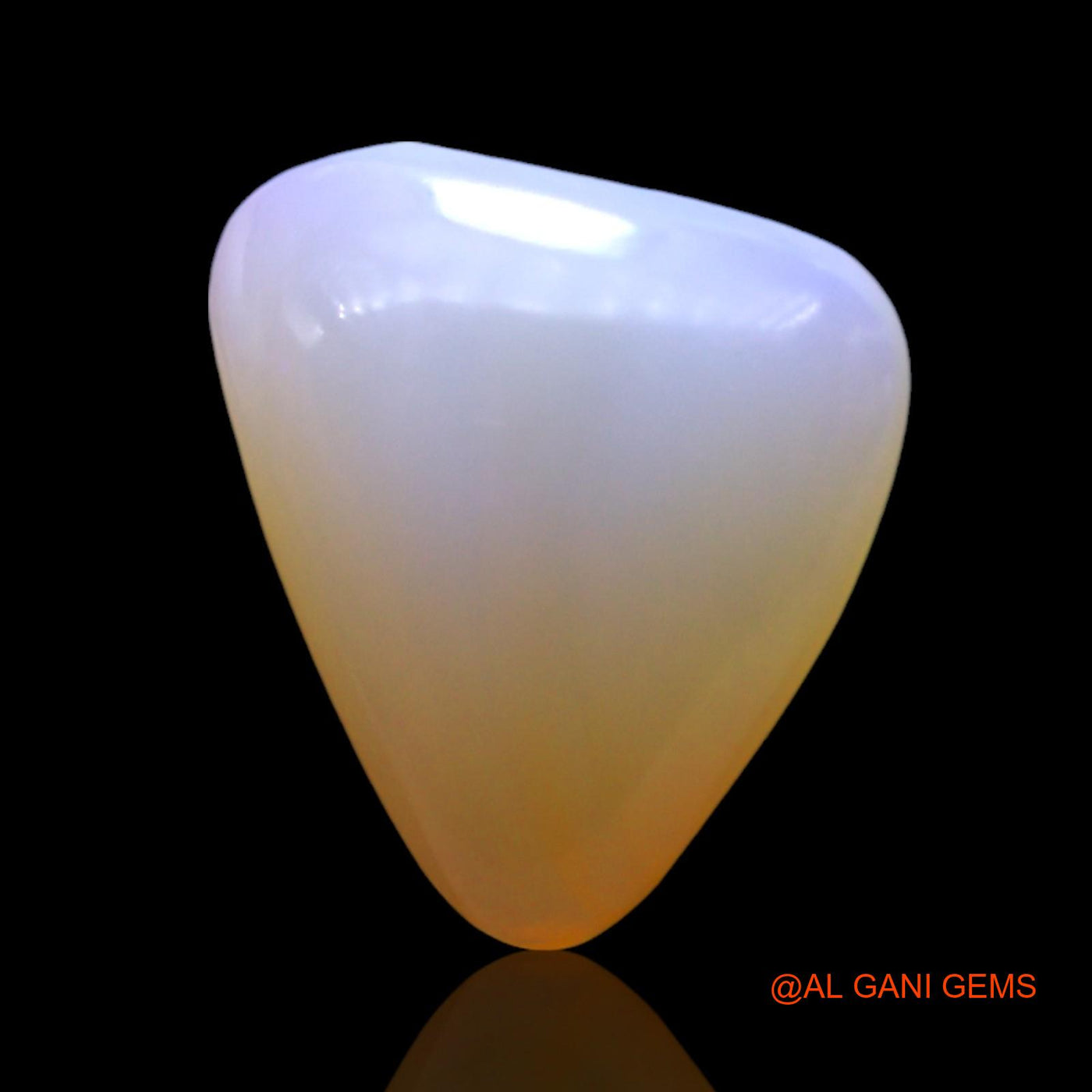 Natural Untreated Fire Opal Loose Gemstone Trillion Cabochon From Australia 2.00 Cts 10x8x4 mm AF-988