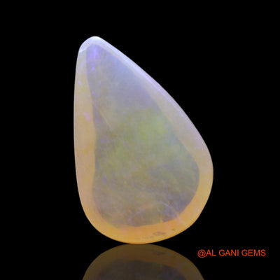 1.00 Cts Natural Australian Fire Opal Loose Gemstone Pear Cabochon 11x7x3 mm AF-989