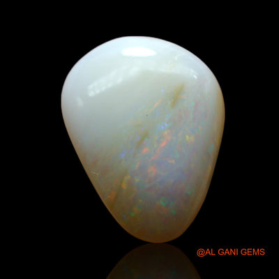 Natural Untreated Fire Opal Loose Gemstone Pear Cabochon From Australia 5.00 Cts 14x11x5 mm AF-991