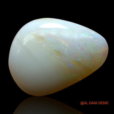 Natural Untreated Fire Opal Loose Gemstone Pear Cabochon From Australia 5.00 Cts 14x11x5 mm AF-991